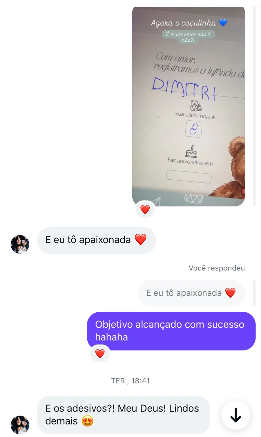 Depoimento: os adesivos, lindos demais
