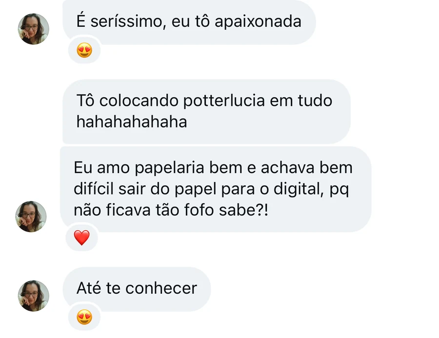 Depoimento: eu to apaixonada, amo papelaria