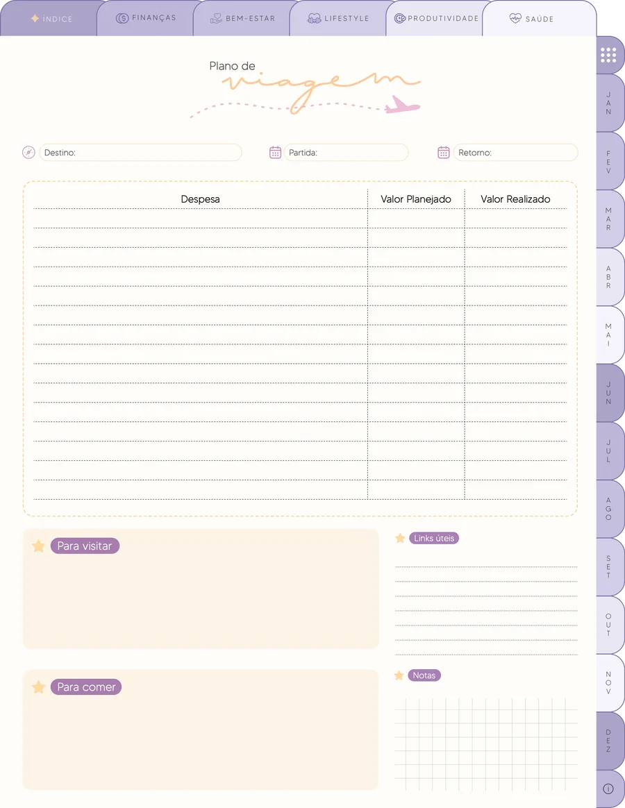 Página 9 do Meu Planner FEITO!