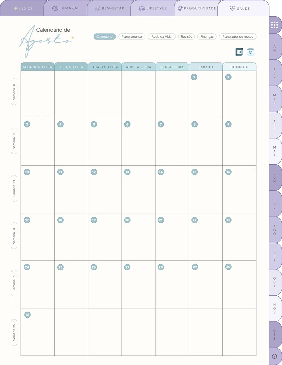 Página 10 do Meu Planner FEITO!