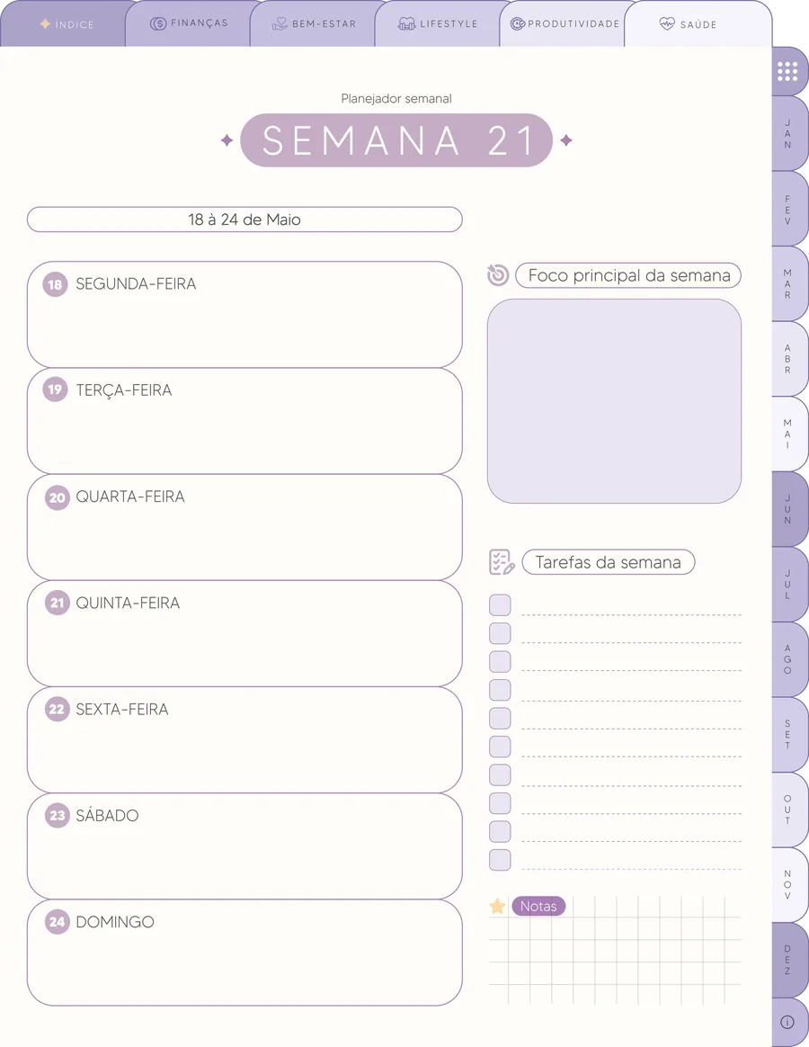 Página 11 do Meu Planner FEITO!